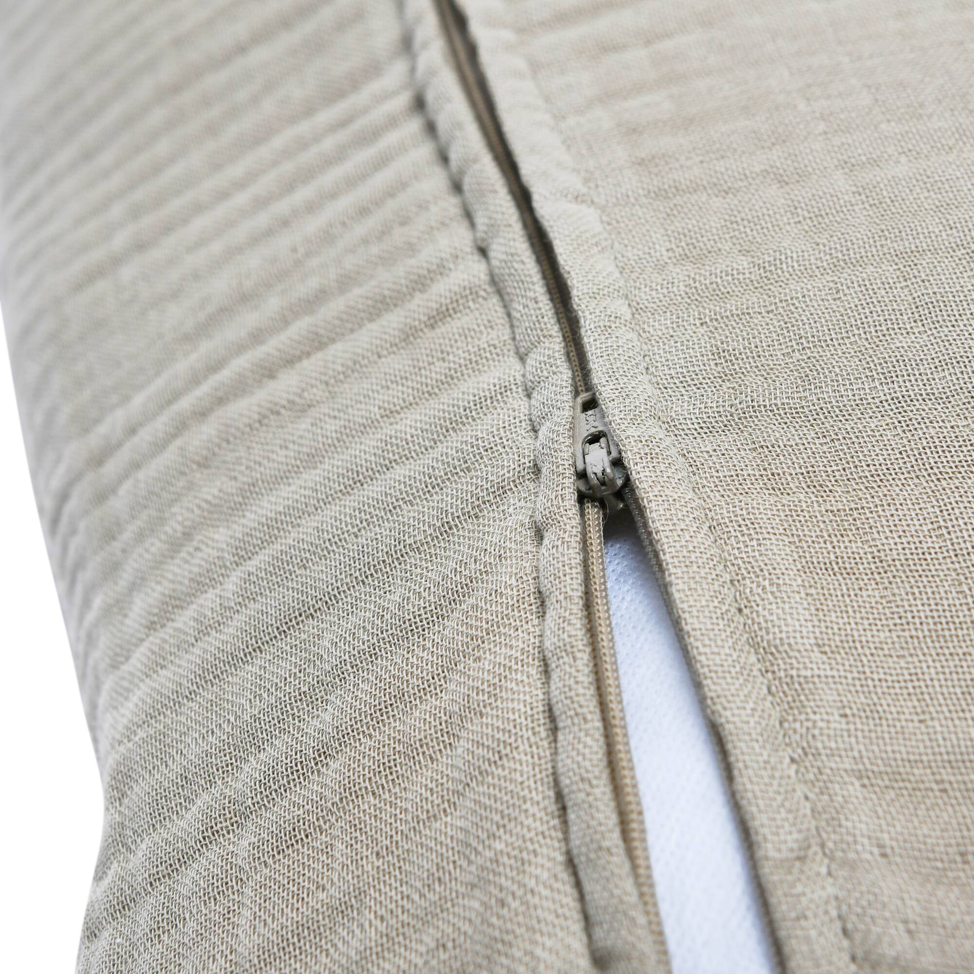 Hello Honey® 20" Woven Cotton & Linen Plaid Pillow